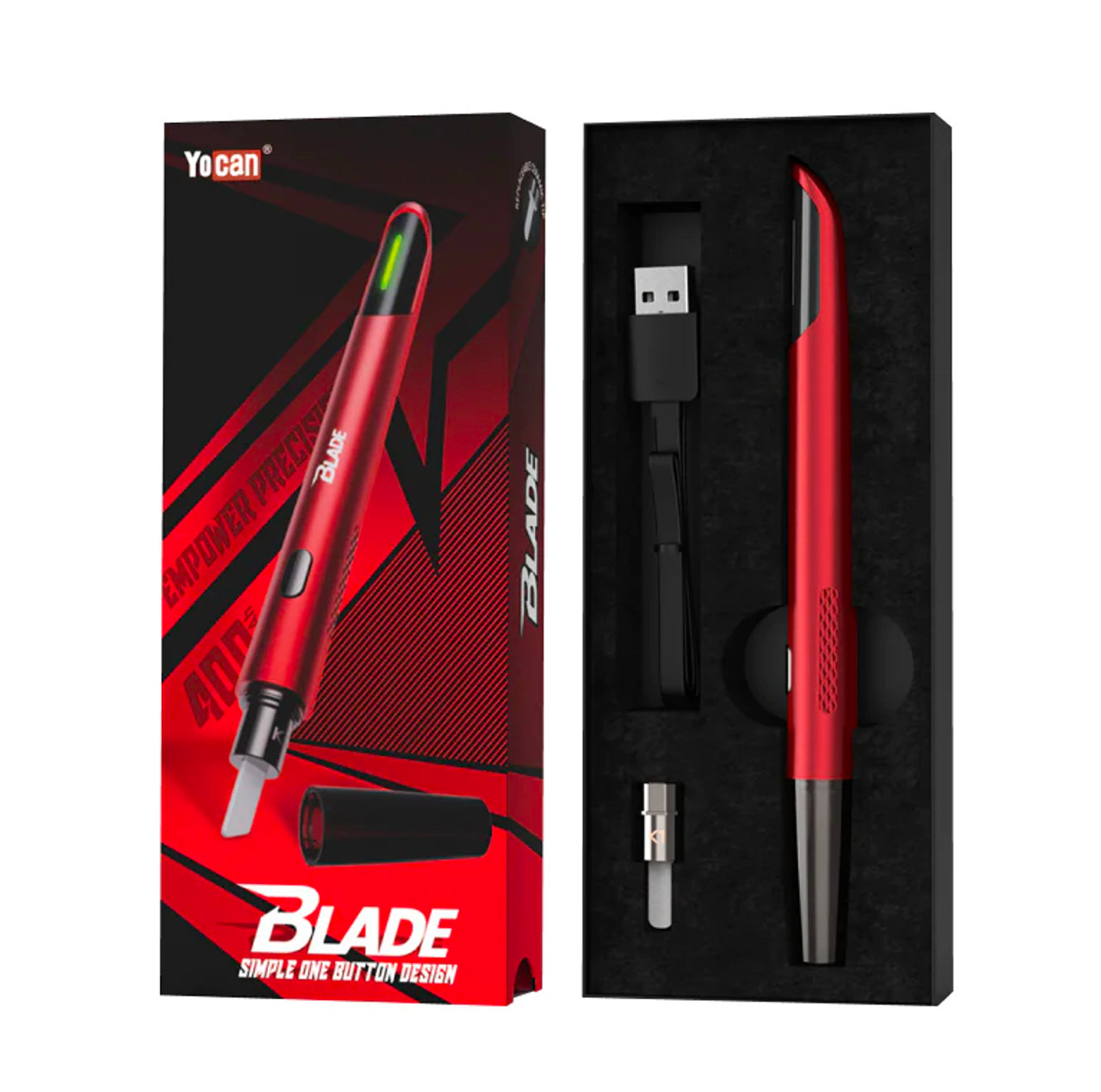 Yocan Hot Knife Electric Dab Tool and Dab Thermometer: Jaws Silver