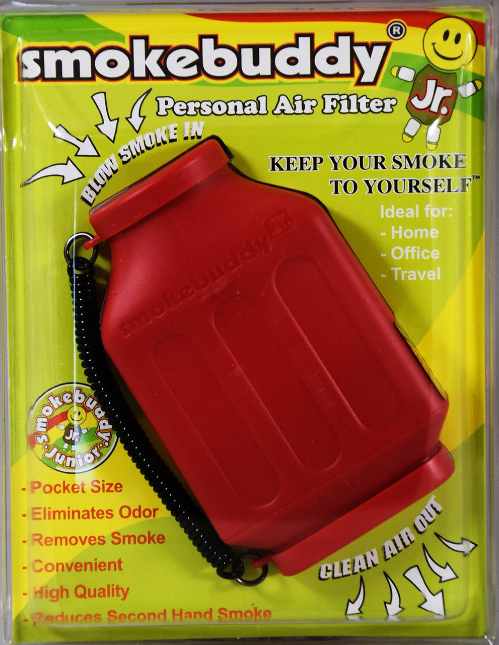 SmokeBuddy Jr Red: Personal Smoke Air Filter
