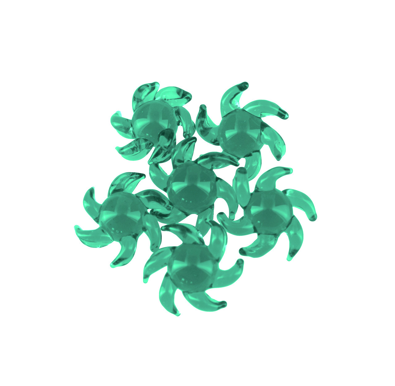 Terp Spinner: 17mm Dab Banger Insert Terp Wheel - Green - Quartz