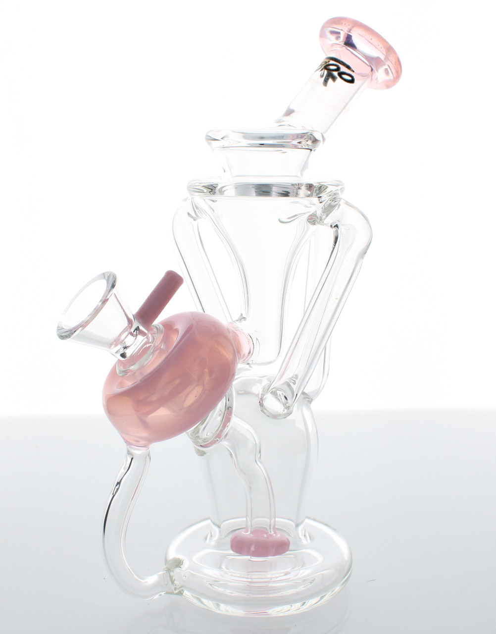 7 Inch Glass Recycler Water Pipe w/ Donut Showerhead Perc