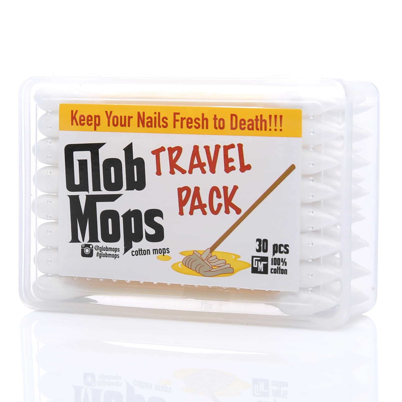 Glob Mops Cleaning Q Tips Travel Pack - 30 Swabs
