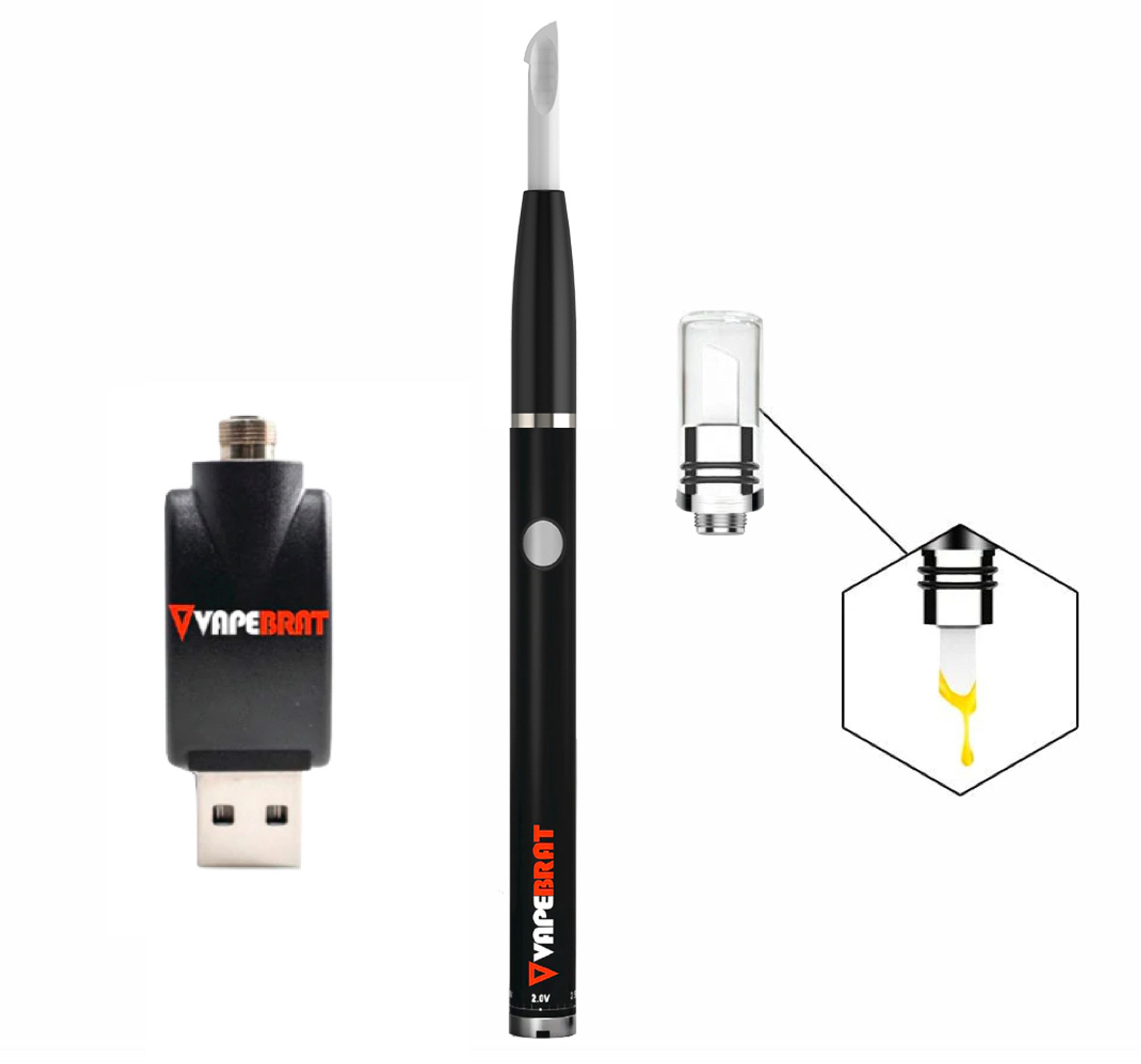 Folar Nife Electric Dab Tool: Ceramic Tip with Two Settings