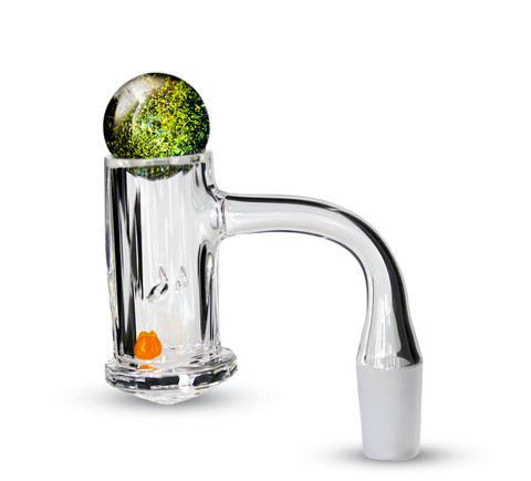 Preppy La' Peui: Diamond Edge Vortex Quartz Banger - 14mm Male 90 Degrees