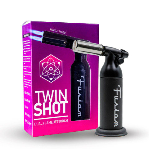 Fusion Torch: Black Fusion Twin Shot Dual Flame Jet Torch