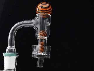 Terp Slurper Enail Banger Regular Weld 10mm Male 45 Degree 25mm Dia Bottom