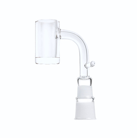 Dual Size Enail Banger - Bucket 2mm Thick Bottom: 10mm 14mm Female 90 Degree 20mm Dia