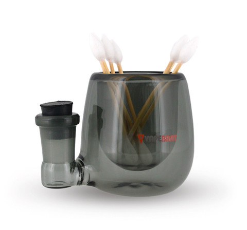 Black ISO Station Glass Dab Station: VapeBrat