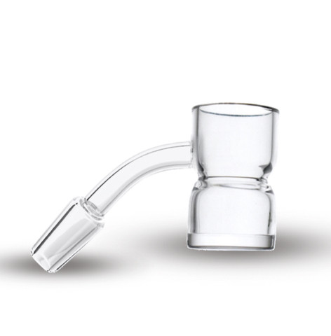 Splash Guard Banger w/ Opaque Bottom : 14mm Male 45 Degree