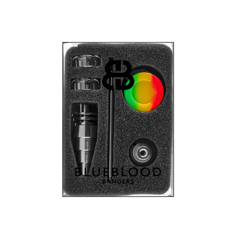 Titanium Hybrid Nail with Quartz Dishes and Sword Carb Cap Kit