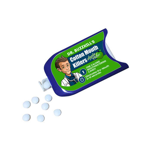 Dr. Buzzkill: Cotton Mouth Killers - Apple Mouthwatering Candy