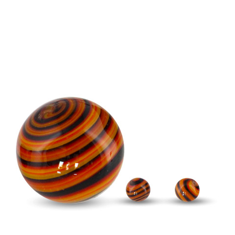 Marble Carb Cap with Two Terp Pearls: VapeBrat Orange