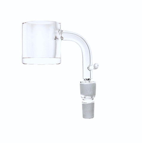 Dual Size Banger - 4mm Thick Bottom: 10mm 14mm Male 90 Degree 30mm Diameter