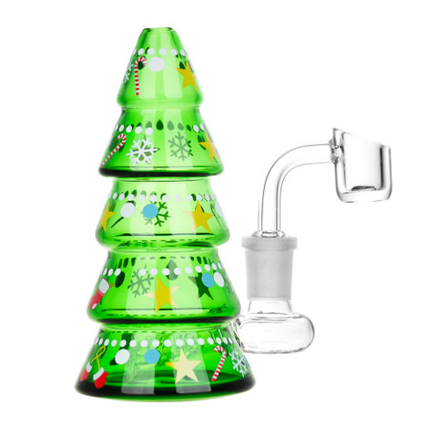 Christmas Tree Dab Rig: Glow in the Dark Dab Rig
