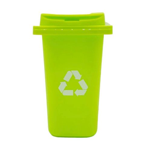 Dab Swab Storage: 5" Trash Bin - Light Green