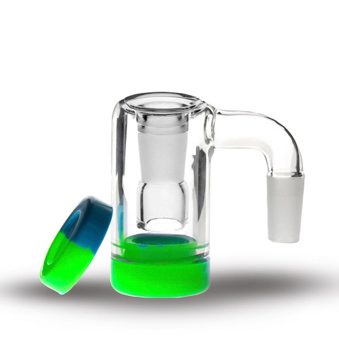 Dabbing Reclaim Catcher: 10mm Male 90 Degree Pipe Joint - 10mm Female Banger Joint