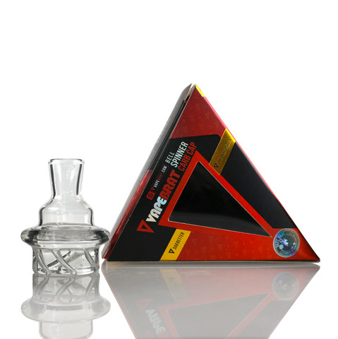 35mm Spinner Carb Cap Kit: 35mm Vortex Dab Cap with Two 6mm Terp Pearls