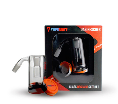 Reclaim Catcher for Dab Rig: 10mm Male 45 Degree Pipe Joint - 10mm Female Banger Joint