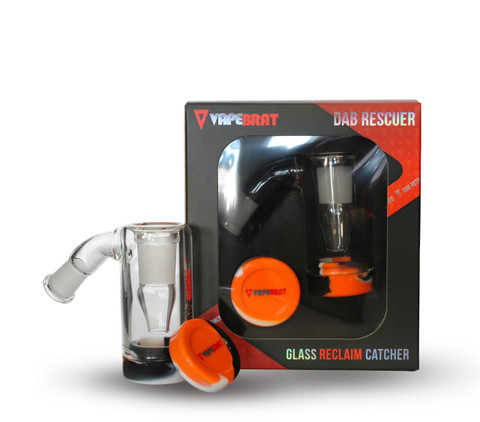 Reclaim Catcher: 10mm Female 45 Degree Dab Rig Joint to 14mm Female Banger Joint