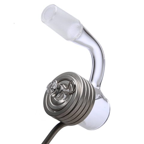 20mm Enail Axial Coil Compatible Banger: 10mm Male 90 Degree  Regular Weld by VapeBrat