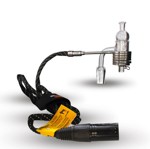 20mm Axial Enail Coil and Banger Kit: Quartz Banger, Carb Cap, Enail Coil, Terp Pearls