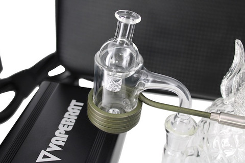 20mm Axial Enail Coil and Banger Kit: Quartz Banger, Carb Cap, Enail Coil, Terp Pearls