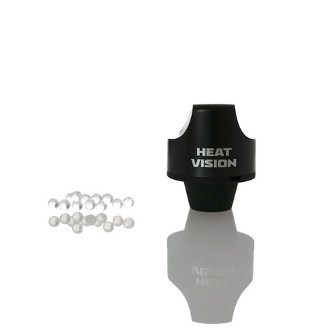 Dab Thermometer Carb Cap: Yocan Heat Vision: Universal Spinner Carb Cap and Dab Temperature Reader w/ 12 Terp Pearls