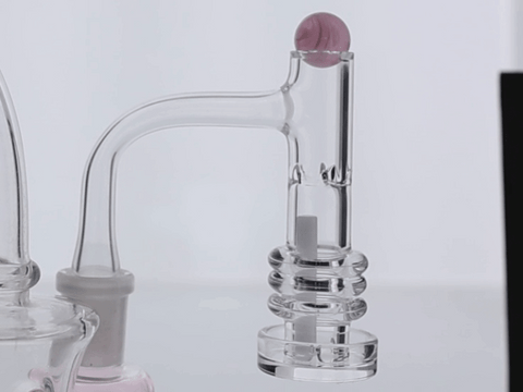 Control Tower Core Reactor Blender Terp Slurper Quartz Banger: 14mm Male 90 Degree XL by VapeBrat