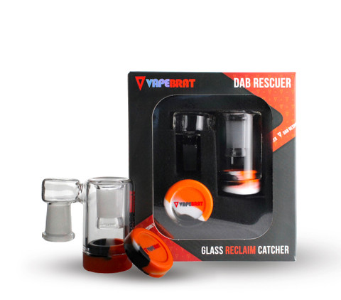 14mm Female Reclaim Catcher: 14mm Female 90 Degree Pipe Joint to 14mm Female Banger Joint