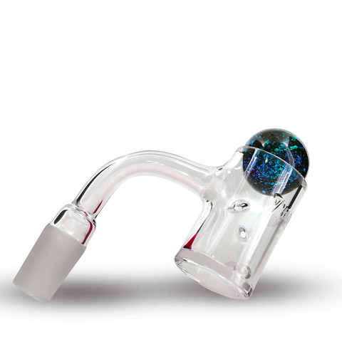 25mm Auto Spinner Bucket Banger Kit with Marble Carb Cap and Terp Pearls: Full Weld