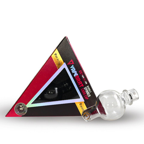 35mm Periscope Bubble Terp Pearl Spinner Carb Cap by VapeBrat