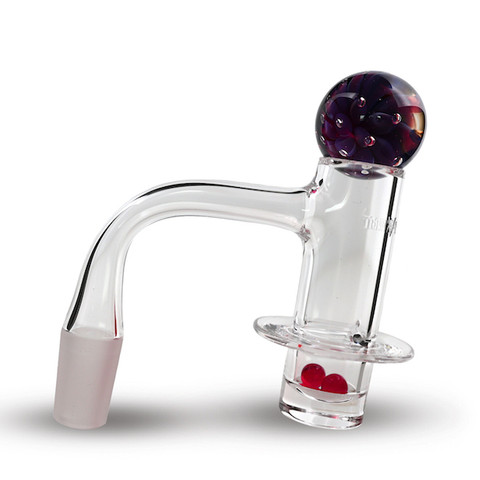 Halo Terp Slurper Blender Banger with Marble Carb Cap and Terp Pearls Kit