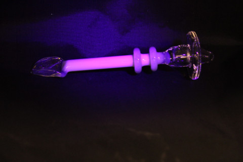 Monkey Boy Art - Green Scoop Tip Dab Tool and Carb Cap With UV (American Glass)