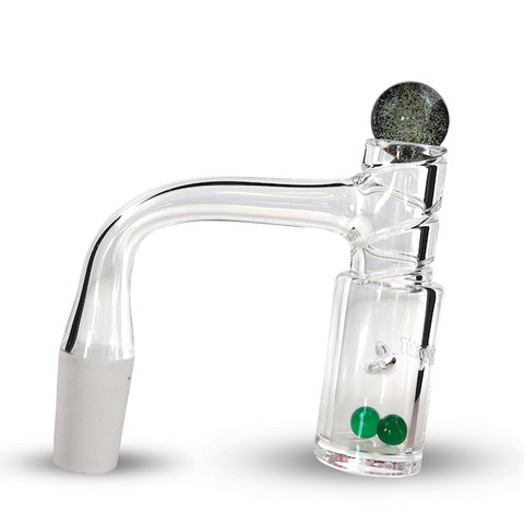 Extreme Auto Spinner Blender Splashguard Quartz Banger: 14mm Male 90 Degree Full Weld