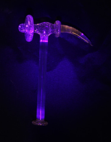 Monkey Boy Art - Yellow Hammer Dab Tool and Carb Cap With UV (American Glass)