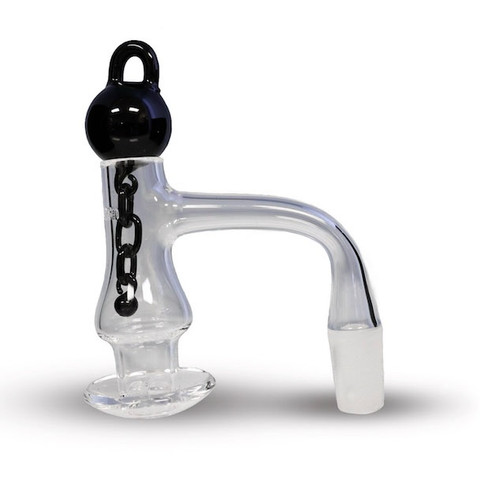 Terp Taster Terp Slurper Kit: Marble Chain and Two Terp Pearls: 14mm Male 90 Degree Full Weld