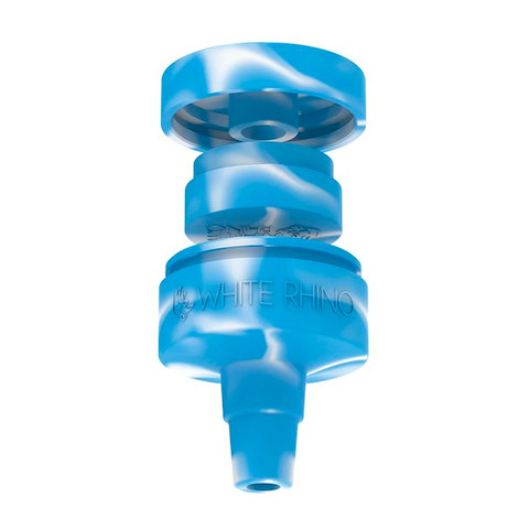 Silicone Reclaim Catcher 14mm/18mm Male 45 or 90 Degree Pipe Joint to 14mm/18mm Female Banger Joint: Blue White
