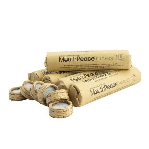 MouthPeace Replacement Filters Roll 10 Pieces: Triple Layer Carbon Filters by Moose Labs