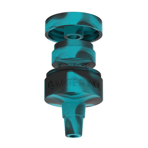 Silicone Reclaim Catcher 14mm/18mm Male 45 or 90 Degree Pipe Joint to 14mm/18mm Female Banger Joint: Turquoise Black