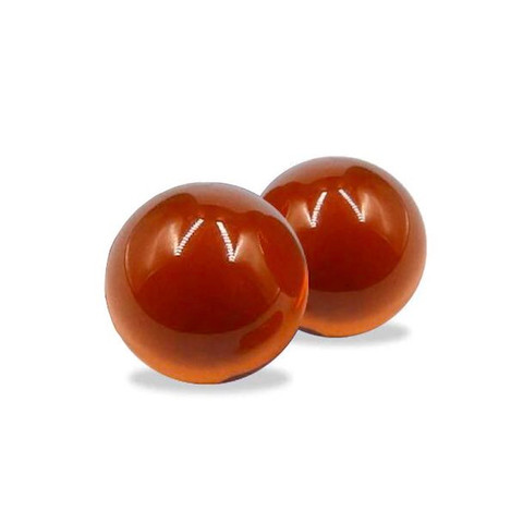 6mm Amber Terp Pearls Set: 2 Pearls