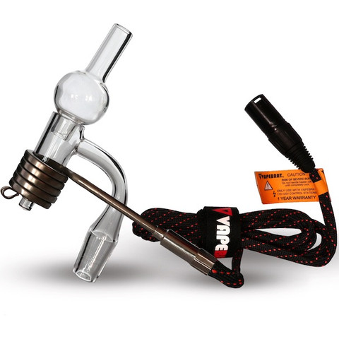 16mm Enail Coil Kit: E-nail Axial Coil, Quartz Bucket Banger and Bubble Carb Cap by VapeBrat