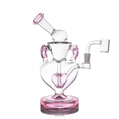 Limited Edition MJ Arsenal Valentines 7" Recycler Dab Rig Kit: Melting Hearts