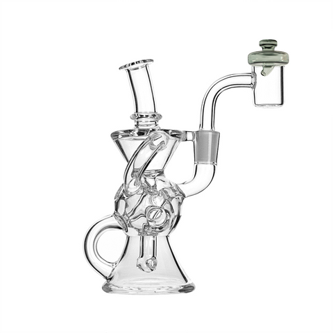 Micro Dab Rig: FTK Dual Uptake Klein Recycler - 5.5" by VapeBrat