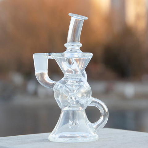 Micro Dab Rig: FTK Dual Uptake Klein Recycler - 5.5" by VapeBrat