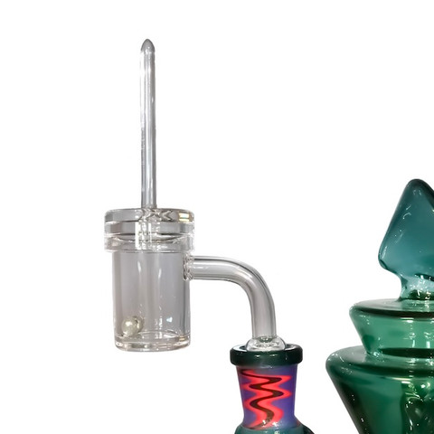 2-in-1 Titanium Dab Nail Spinner Quartz Carb Cap and Dab Tool For 25mm Dishes