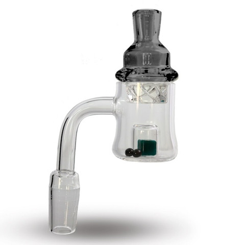 Cadmium Core Bell Bottom Quartz Banger: 14mm Male 90 Degree Angle