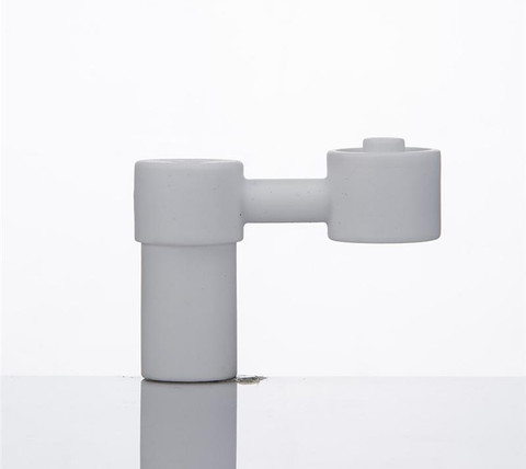 Ceramic Hybrid Banger Nail: 18mm Male 90 Degree Angle