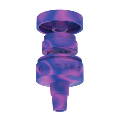 Silicone Reclaim Catcher 14mm/18mm Male 45 or 90 Degree Pipe Joint to 14mm/18mm Female Banger Joint: Blue Purple