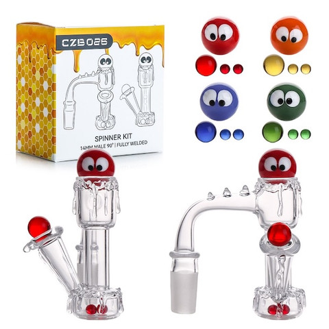 Terp Slide Hammer Drip Design Full Weld Blender Banger Kit: 14mm Male 90 Degree