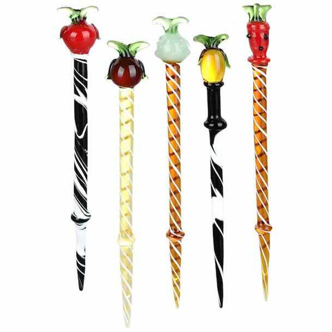 Borosilicate Glass Dab Tool: Tropical Fruits Colorful Glass Dabber