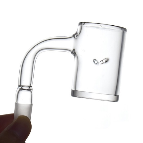 25mm Auto-Spinner Full Weld Quartz Banger: 10mm Male 90 Degree Angle